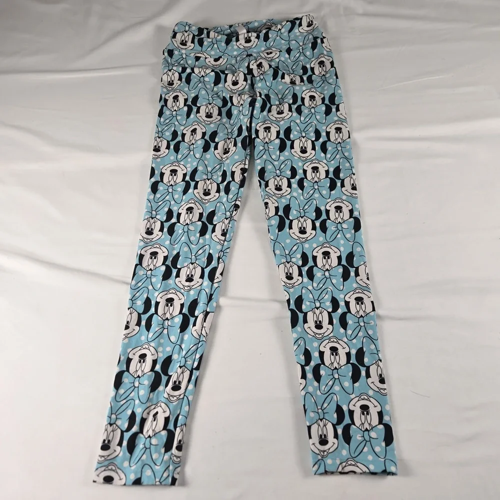 LuLaRoe Disney Leggings Bundle of 4 One Size Minnie Mickey‎ Mouse OS
